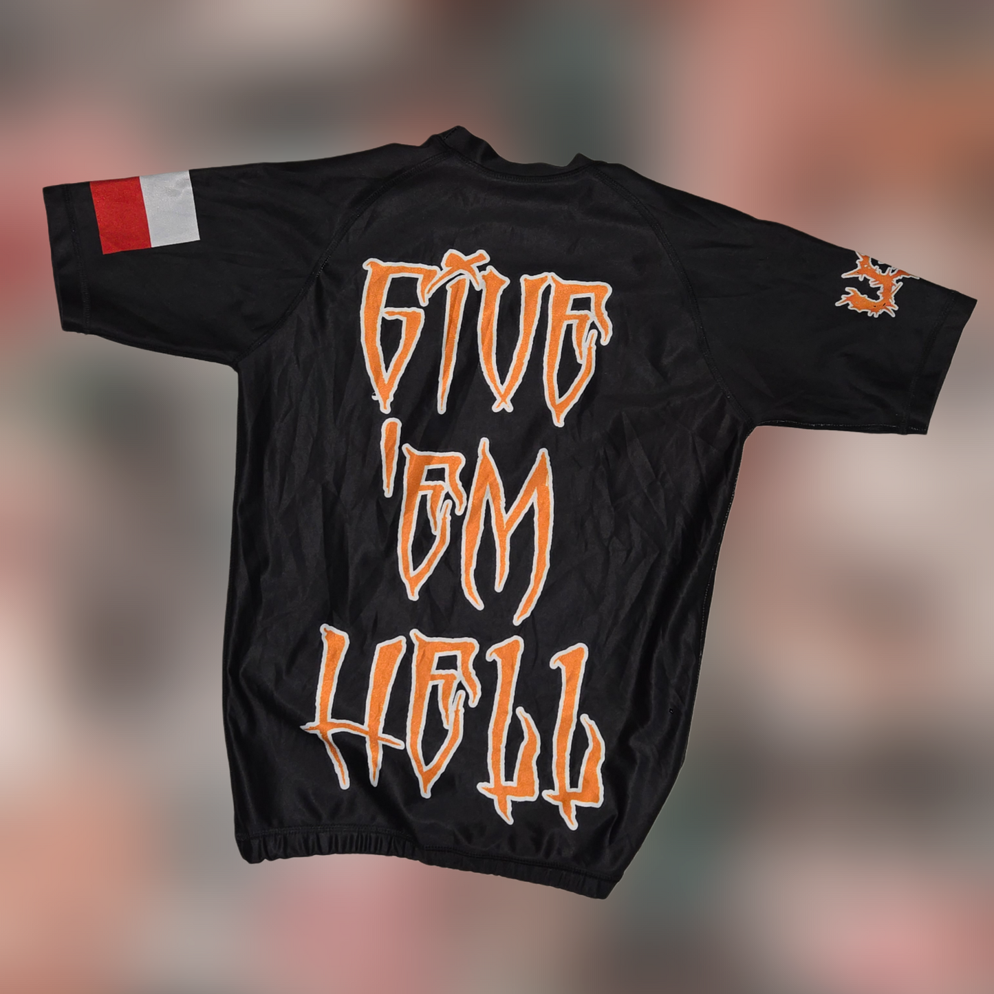 U.J.J. "Give 'Em Hell" Black Rash Guard