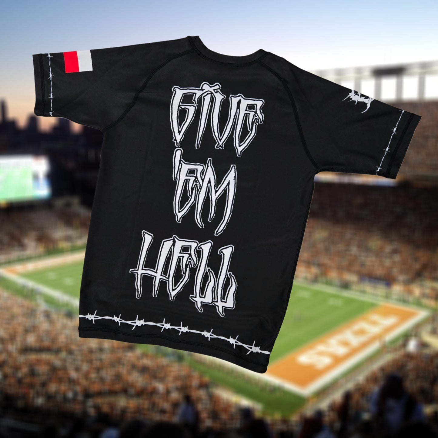 Brutal Cuddlers "Give 'Em Hell" Black Rash Guard